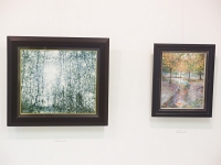 田中佐知男油彩画展:会場風景