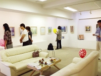 田中佐知男油彩画展:会場風景